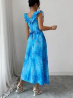 Rochie Lunga Andrada Albastra - imagine 2