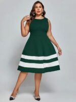 Rochie Scurta Robina Verde - Marimi Mari