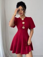 Rochie Scurta Vira Grena - imagine 3