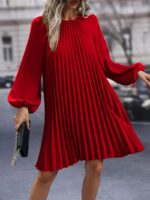 Rochie Scurta Elintina Rosie Plisata