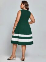 Rochie Scurta Robina Verde - Marimi Mari - imagine 2