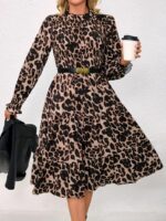 Rochie Midi Erza Animal Print - imagine 3