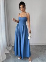 Rochie Lunga Alfild Albastra