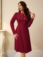 Rochie Scurta Angelica Grena cu Pliuri - imagine 3