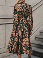 Rochie Midi Mary cu Print Leopard - imagine 2