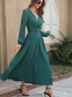 Rochie Midi Maxinne Turcoaz - imagine 3