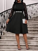 Rochie Midi Molinos Neagra - Marimi Mari