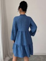 Rochie Scurta Gustina Albastra - imagine 2