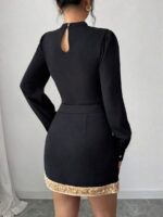 Rochie Scurta Seier Neagra - imagine 2