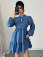 Rochie Scurta Gustina Albastra