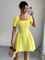 Rochie Scurta Betty Galbena - imagine 3