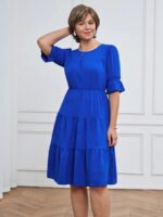 Rochie Scurta Byrra Albastra - imagine 3