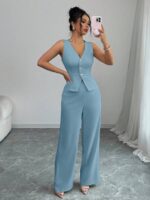 Compleu Shibba Bleu format din Vesta si Pantalon