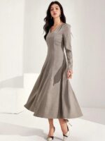 Rochie Midi Segot Bej