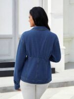 Jacheta Dama Marghita din Denim - imagine 2
