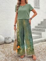 Compleu Lucia Vernil format din Bluza si Pantalon