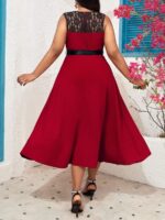 Rochie Midi Ruxia Rosie - Marimi Mari - imagine 2
