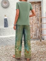 Compleu Lucia Vernil format din Bluza si Pantalon - imagine 2