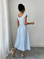 Rochie Midi Sorina Bleu - imagine 2