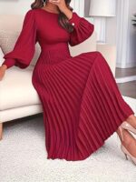 Rochie Lunga Allya Rosie Plisata - imagine 3