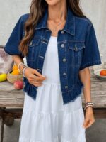 Jacheta Dama Mariel din Denim - imagine 3