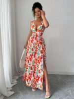 Rochie Lunga Kara Multicolora - imagine 3