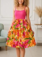 Rochie Scurta Melly Multicolora - Marimi Mari