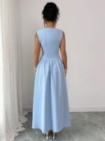 Rochie Lunga Ellyna Bleu - imagine 2