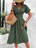 Rochie Midi Shelia Kaki - imagine 3