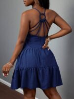 Rochie Scurta Inna din Denim - imagine 2