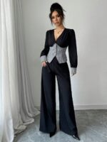 Compleu cu Pantalon Nicka Negru