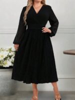 Rochie Midi Rahul Neagra - Marimi Mari