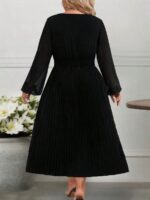 Rochie Midi Rahul Neagra - Marimi Mari - imagine 2