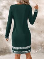 Rochie Scurta Jannyna Verde Inchis - imagine 2