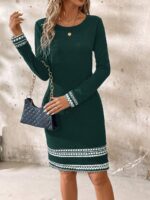 Rochie Scurta Jannyna Verde Inchis
