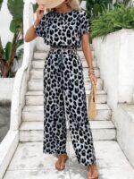 Compleu Angelia cu Print Leopard