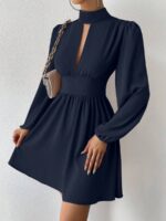 Rochie Scurta Sunil Bleumarin - imagine 3