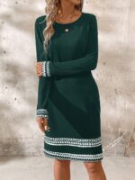 Rochie Scurta Jannyna Verde Inchis - imagine 3