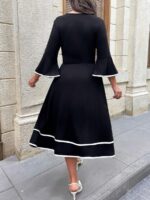 Rochie Midi Keiko Neagra - Marimi Mari - imagine 2