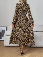 Rochie Midi Layla cu Print Leopard - imagine 2