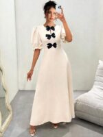 Rochie Lunga Agnessa Crem