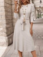 Rochie Midi Eugelina Bej