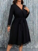 Rochie Midi Zendra Neagra - Marimi Mari