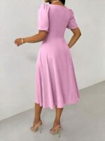 Rochie Midi Agota Roz - imagine 2