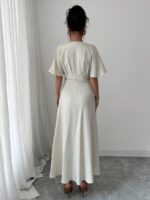 Rochie Lunga Carmina Bej Deschis - imagine 2