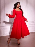 Rochie Midi Stacie Rosie - Marimi Mari