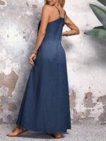 Rochie Lunga Ofelya din Denim - imagine 2