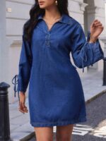 Rochie Scurta Menala din Denim