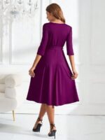 Rochie Midi Athena Violet - imagine 2