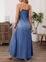 Rochie Lunga Veronica din Denim - imagine 2